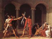 Jacques-Louis David The oath of the Horatii painting